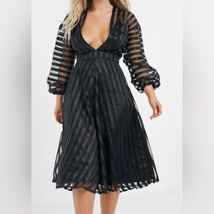 Spring special! Gorgeous sexy organza midi dress